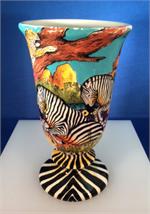 Penelope Penzo - Water / Wine Goblet, Safari Bright
