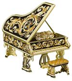 Jay Strongwater Piano Music Box & Bench
