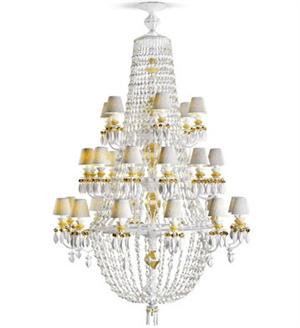 Lladro - Winter Palace Chandelier 30 lights (Gold) US