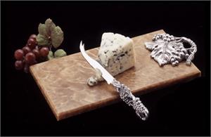 Arthur Court - Grape Cheese Knife w/12" x 6" Onyx