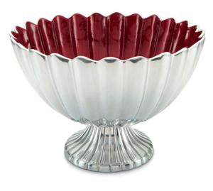 Julia Knight - Peony 14.5" Pedestal Gala Bowl - Pomegranate