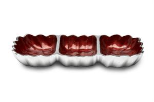 Julia Knight 12" Segmented Tray - Pomegranate