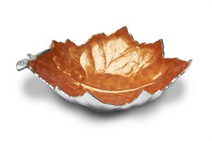 Julia Knight Grape Leaf 17 in. Bowl - Mango
