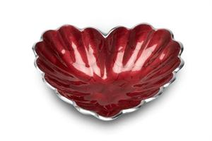  Heart 7" Bowl - Pomegranate