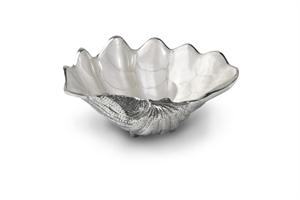 Tahitian Clam Shell 8 in. Bowl - Snow