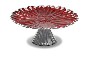 Julia Knight - Aster Cake Stand, 14 inch - Pomegranate