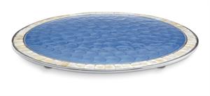 ulia Knight - Classic Round Cheese Tray, 15 inch - Azure