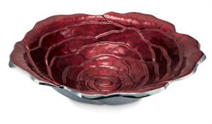 Julia  Knight - Rose Bowl, 15" - Pomegranate