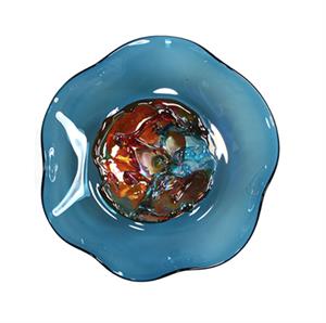 Viz Art Glass - Jewel 11" - 12" Wall Art Plate #7600SIR