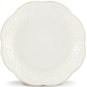 French Perle White 4-piece 7.5" Dessert Plate Set by Lenox