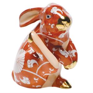Herend - Scratching Bunny, Multicolor