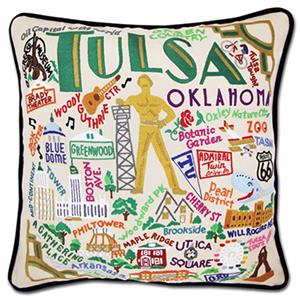  Catstudio - Tulsa Hand-Embroidered Pillow