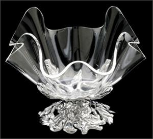 Arthur Court - Magnolia Stand with 7in. Acrylic Bowl