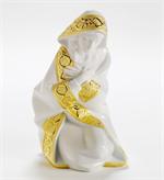 Mary Nativity Figurine. Golden Lustre
