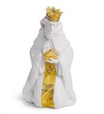 King Gaspar Nativity Figurine. Golden Lustre