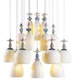 Lladro Chandelier - Strolling The Blossoms