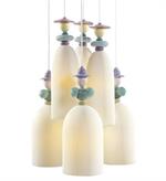 Lladro Chandelier - Mademoiselle HL.6L - Gathering In The Lawn (BC)