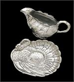 Arthur Court - Turkey Gravy Boat Set
