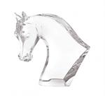 Lalique - Horse's Head Sculpture, Clear
