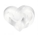Lalique - Double Heart Paperweight Clear