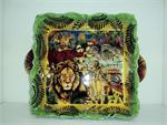 Penelope Penzo - Square BBQ Tray - Safari Bright