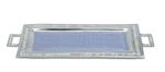 Julia Knight 25 inch Rectangular Tray with Handles / Hydrangea 