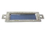 Julia Knight Rectangular 25" Tray with Handles - Azure