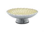 Julia Knight 8 inch Peony Pedestal Bowl / Buttercream