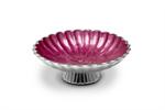 Julia Knight 8 in. Pedestal Bowl - Raspberry
