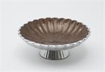 Julia Knight 8 inch Peony Pedestal Bowl / Chocolate