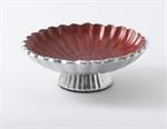 Julia Knight 8 inch Peony Pedestal Bowl / Pomegranate