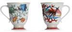Penelope Penzo Limoges - Coffee Cup, Mauritius - Red Rim