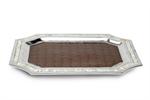Julia Knight Classic 20 in. Octagonal Tray - Chocolate