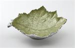 Julia Knight Grape Leaf 17 in. Bowl - Kiwi