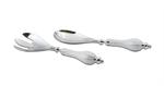 Julia Knight Peony Salad Serving Set / Snow