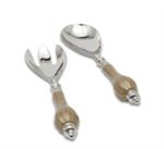 Julia Knight Peony Salad Serving Set / Toffee