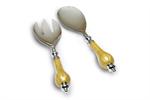 Julia Knight Peony Salad Serving Set - Saffron