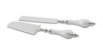 Julia Knight Peony Cake Server Set / Snow