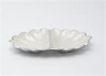 Julia Knight 11 inch Peony 2-Part Divided Dish / Snow