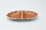 Julia Knight 11 inch Peony 2-Part Divided Dish / Mango