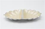 Julia Knight 11 inch Peony 2-Part Divided Dish / Buttercream