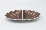 Julia Knight 11 inch Peony 2-Part Divided Dish / Chocolate