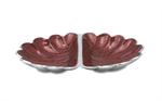 Julia Knight 11 inch Peony 2-Part Divided Dish / Pomegranate