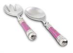 Julia Knight Classic Salad Serving Set / Raspberry