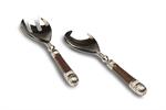 Julia Knight Classic Salad Serving Set / Chocolate