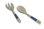 Julia Knight Classic Salad Serving Set - Azure