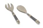 Julia Knight Classic Salad Serving Set - Platinum