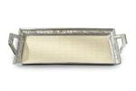 Julia Knight 21" Classic Tray with Beveled Handles - Snow