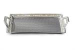 Julia Knight 21" Classic Tray with Beveled Handles - Platinum