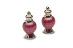 Julia Knight 4 inch Peony Salt & Pepper Set / Raspberry